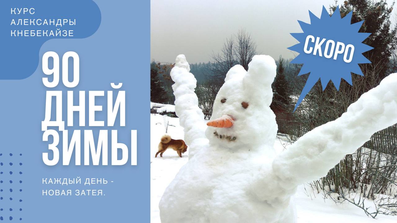 "90 дней зимы" с Александрой Кнебекайзе.
